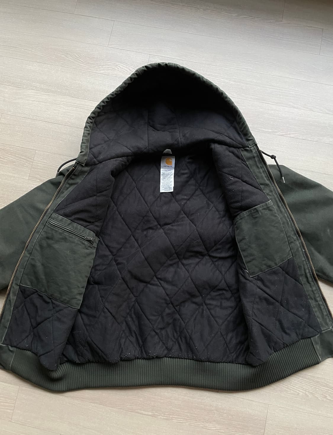 칼하트 j130 mos 모스 액티브 샌드스톤 빈티지 carhartt 상품이미지4