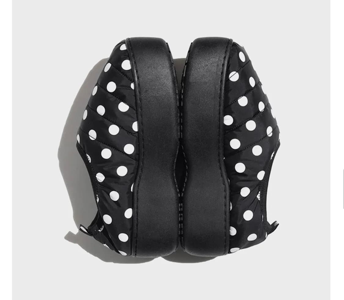 Subu 스부 도트 플랫폼 블랙 화이트 파우치 포함 풀 구성 00 사이즈 상품이미지3