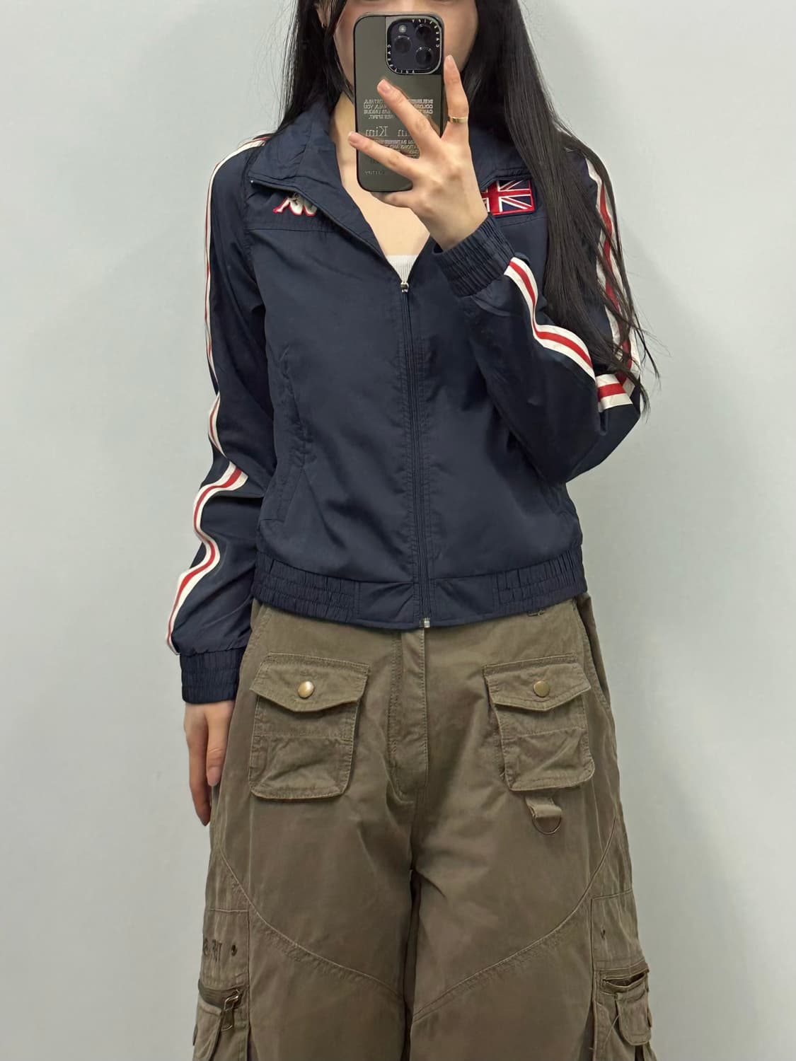 카파 y2k 와투케 잉글랜드 네이비 트랙탑 져지 상품이미지1