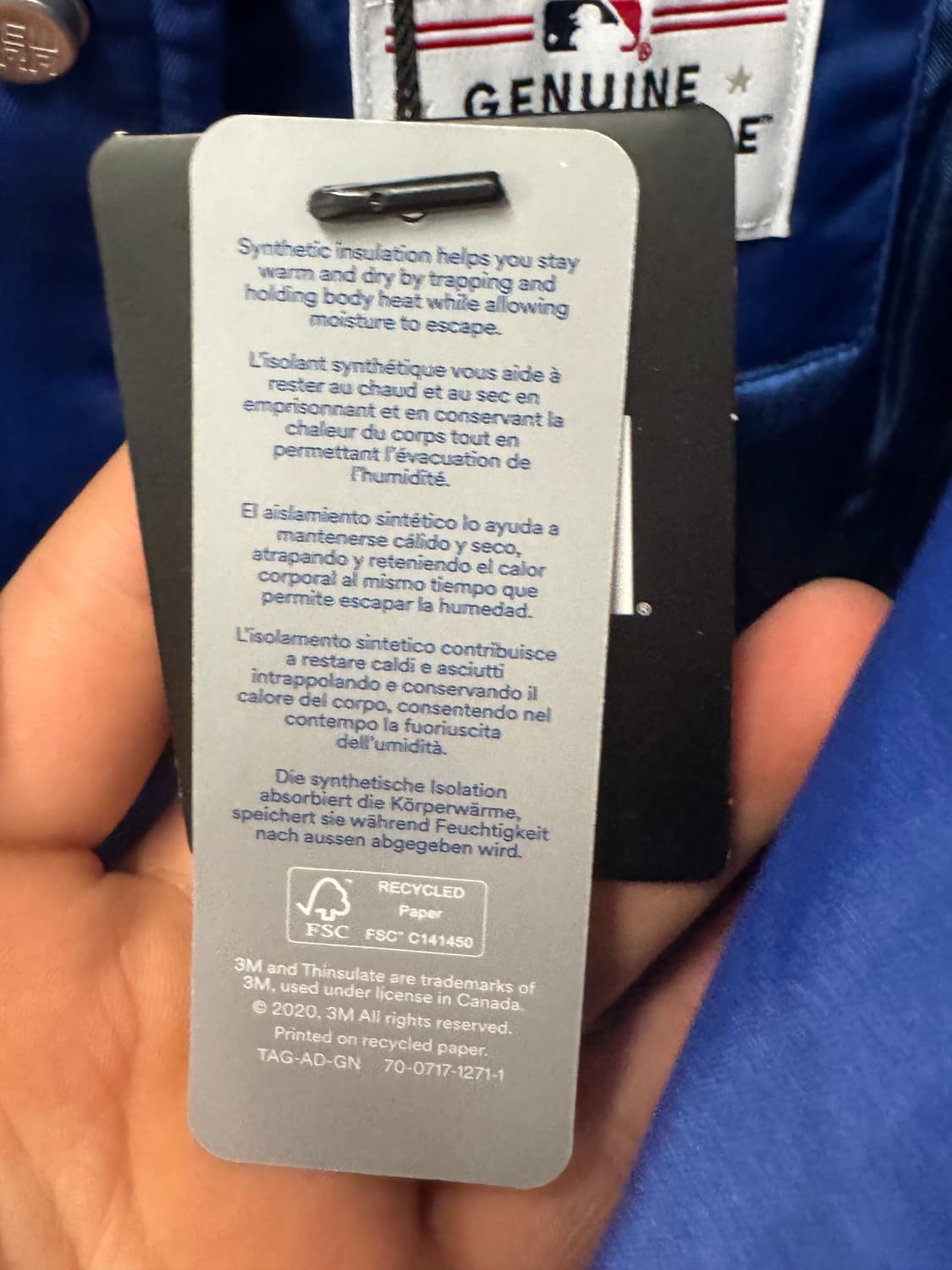 뉴에라 LA 다저스 블루 스타디움 자켓 M 상품이미지6