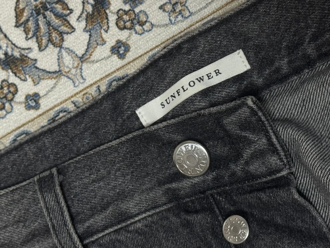 (32) 선플라워 와이드 트위스트 데님 상품이미지3