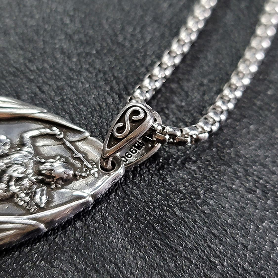 문수보살 백동 펜던트 선물 보현보살 불교 남자 목걸이 상품이미지4