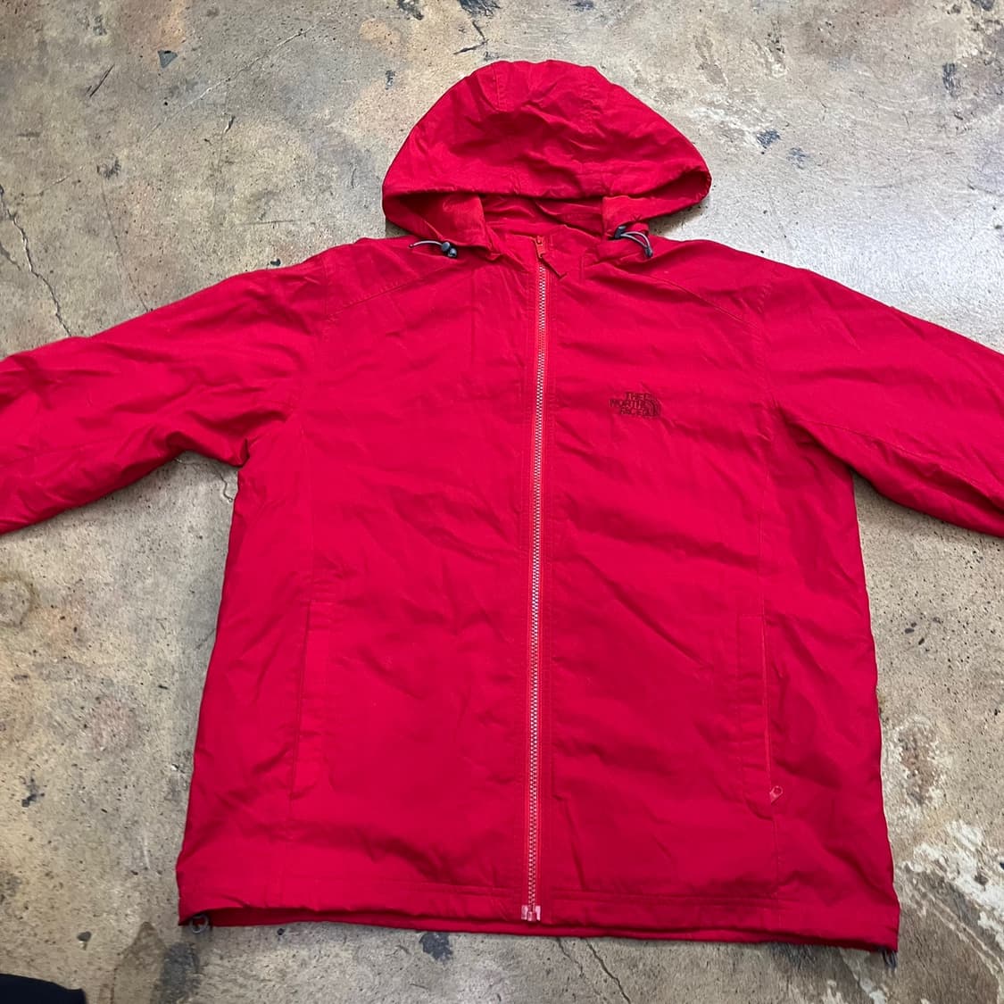 [정품/M] 노스페이스 하이벤트 레드 컬러 기능성 바람막이 자켓 b17 상품이미지3