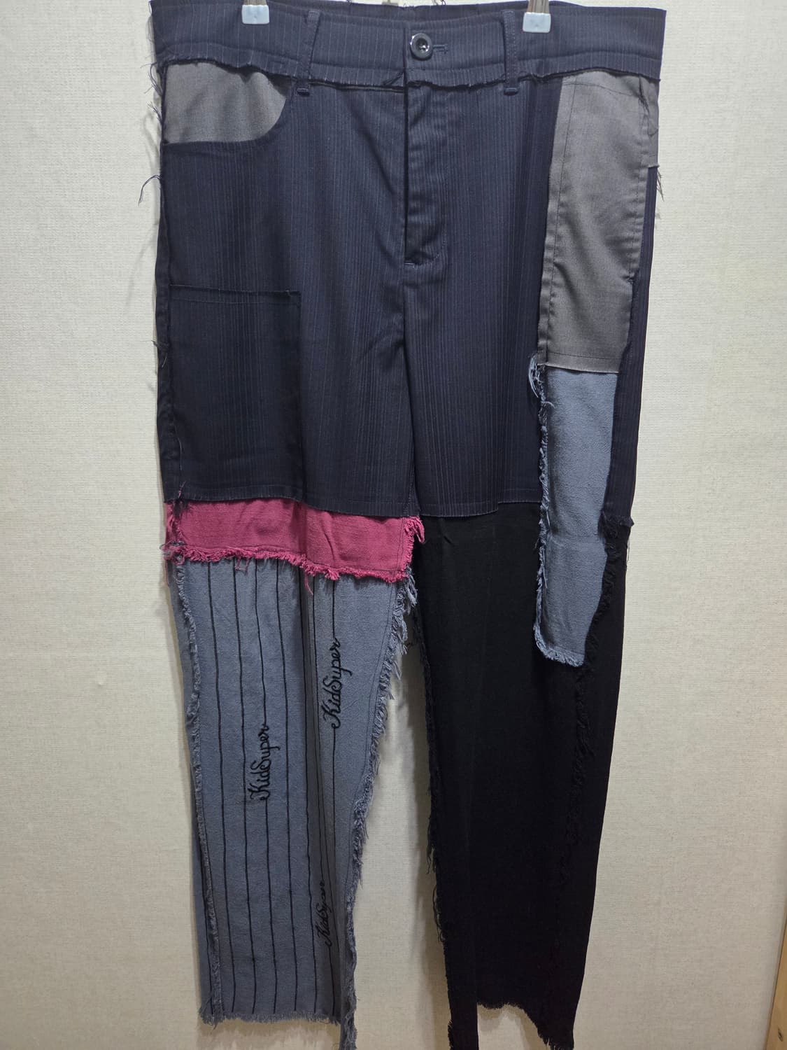 키드슈퍼 슬랙스 distressed suit bottom (multi) 상품이미지1