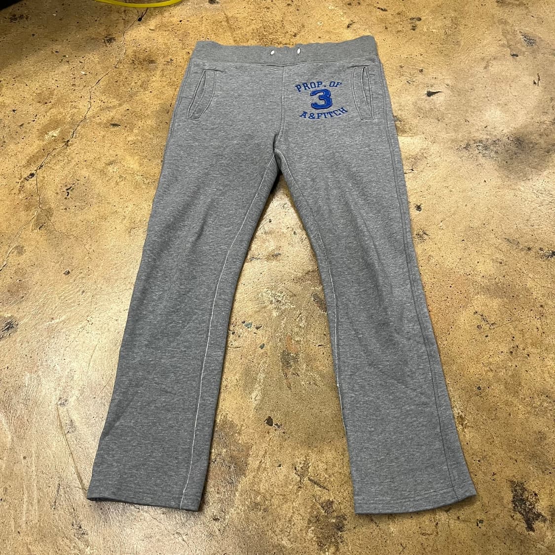 [정품/L] 아베크롬비 그레이 트레이닝 바지 b15 상품이미지2