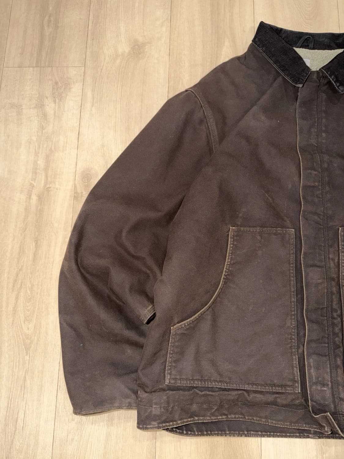 칼하트 쉐르파 J164 디트로이트 자켓 다크브라운 상품이미지2