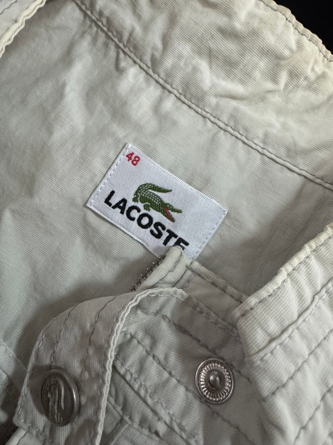 정품 라코스테 가벼운 블루종 봄버 자켓 M 상품이미지3