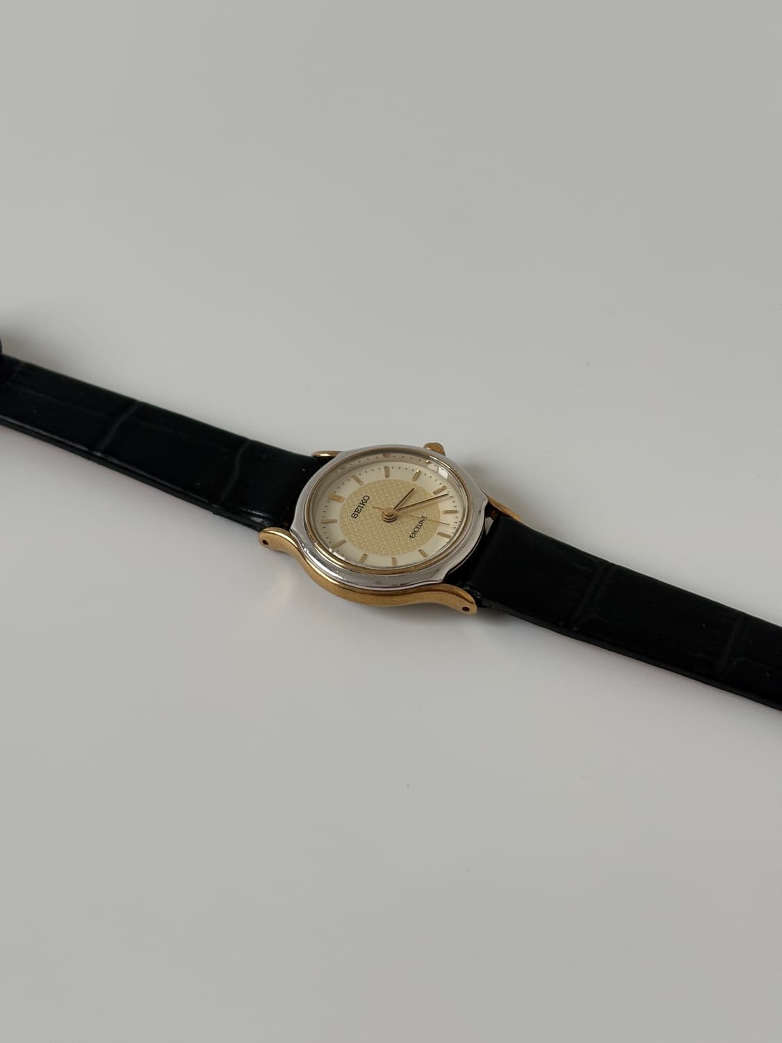 90s Exceline Silver Bezel Ladies Quartz 상품이미지6