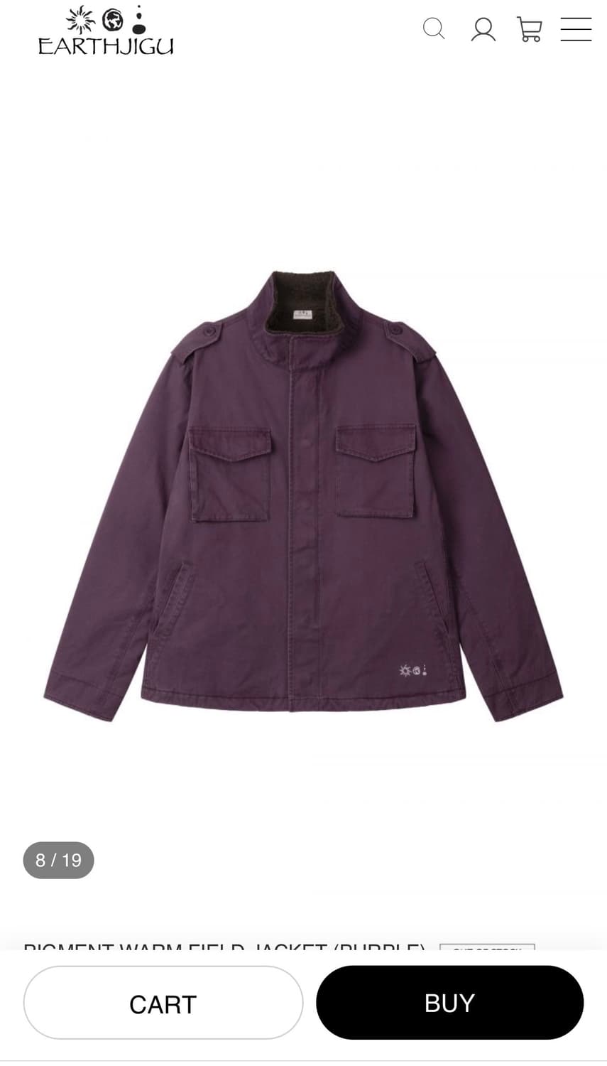 어스지구 필드자켓 퍼플  상품이미지1