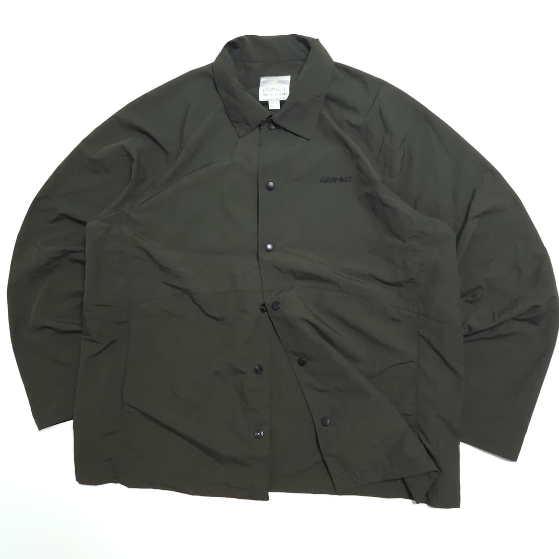 그라미치 리버 뱅크 나일론 셔츠 자켓 카키 상품이미지2