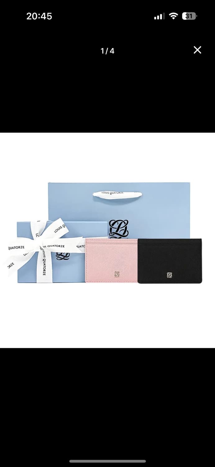 루이까또즈 여성 지갑 검정 상품이미지1