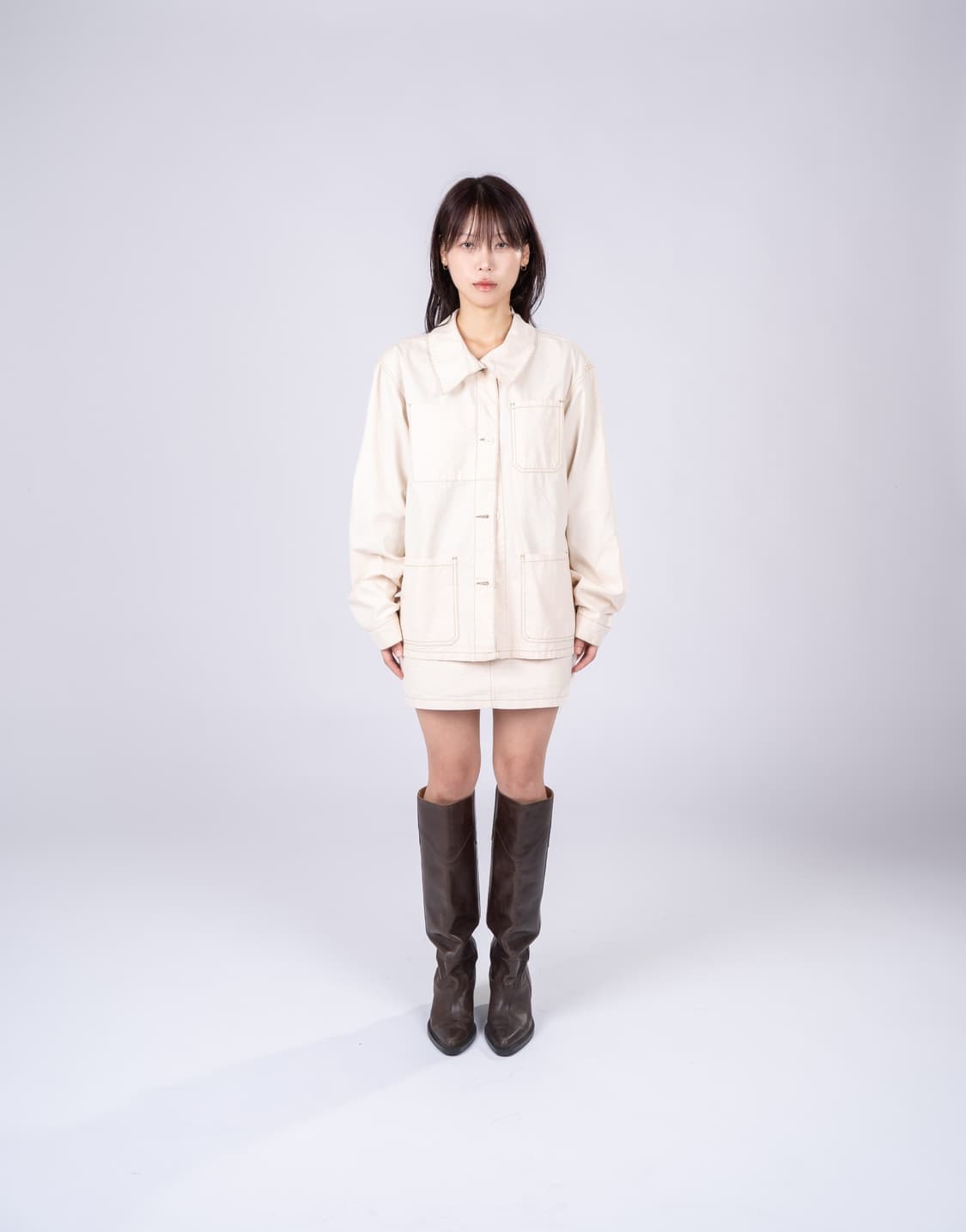 Who is she 후이즈쉬 스티치 코튼 자켓 판매합니다. 상품이미지4