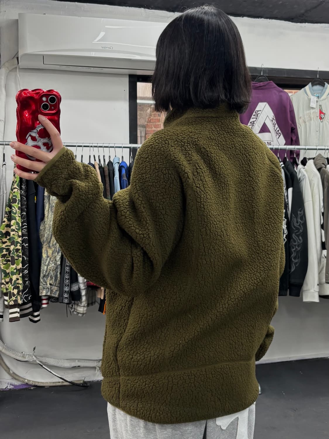 파타고니아 레트로 파일 카키 플리스 자켓 상품이미지5