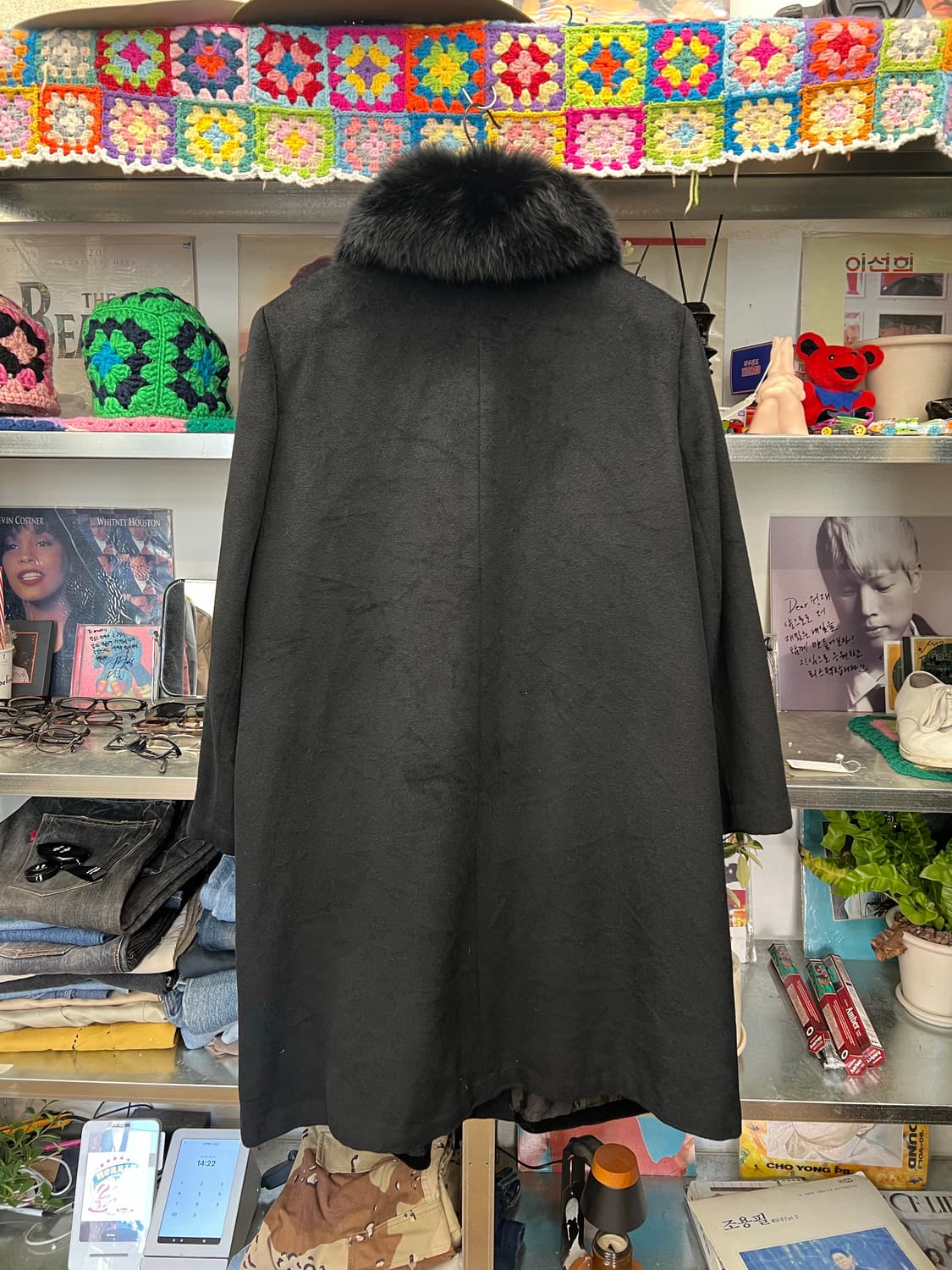 PALACE GARDEN Fox Fur Collar Wool Coat  상품이미지2
