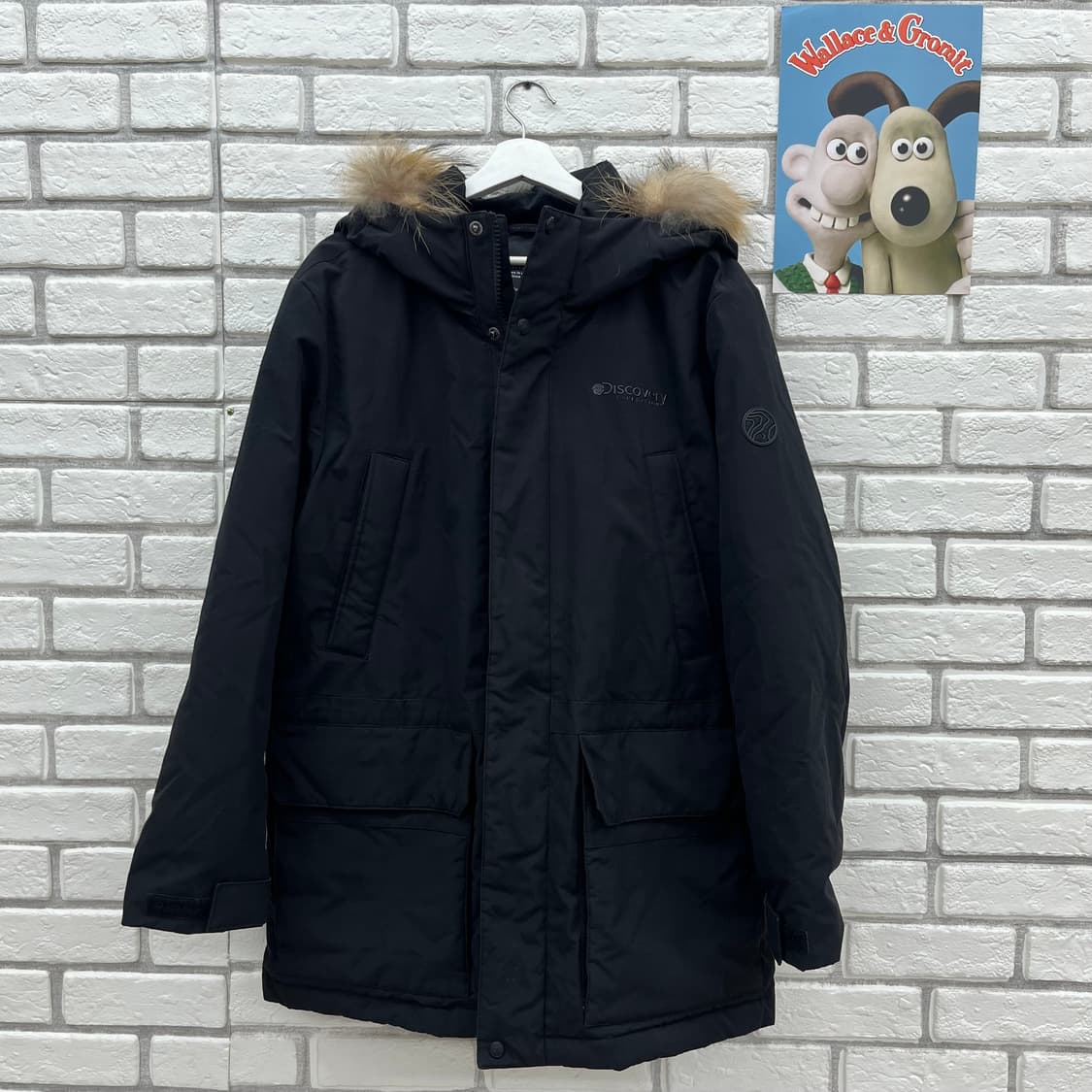 디스커버리 오리털 블랙 패딩-L 100 상품이미지1