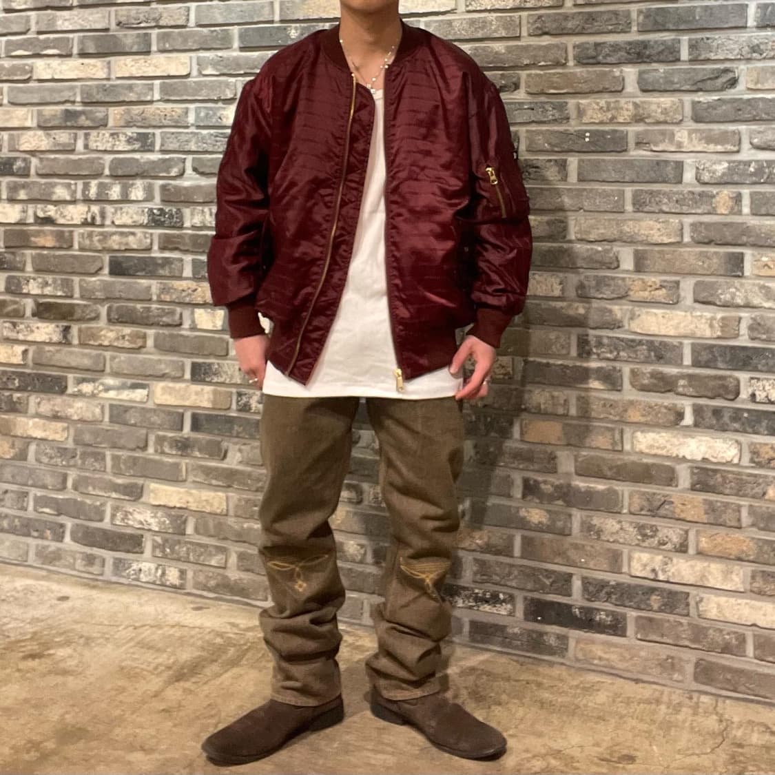 스투시 리버시블 폴리 ma-1 봄버 타입 재킷 상품이미지3