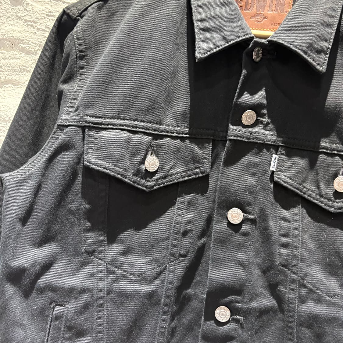 EDWIN 빈티지 블랙 트러커자켓  상품이미지3