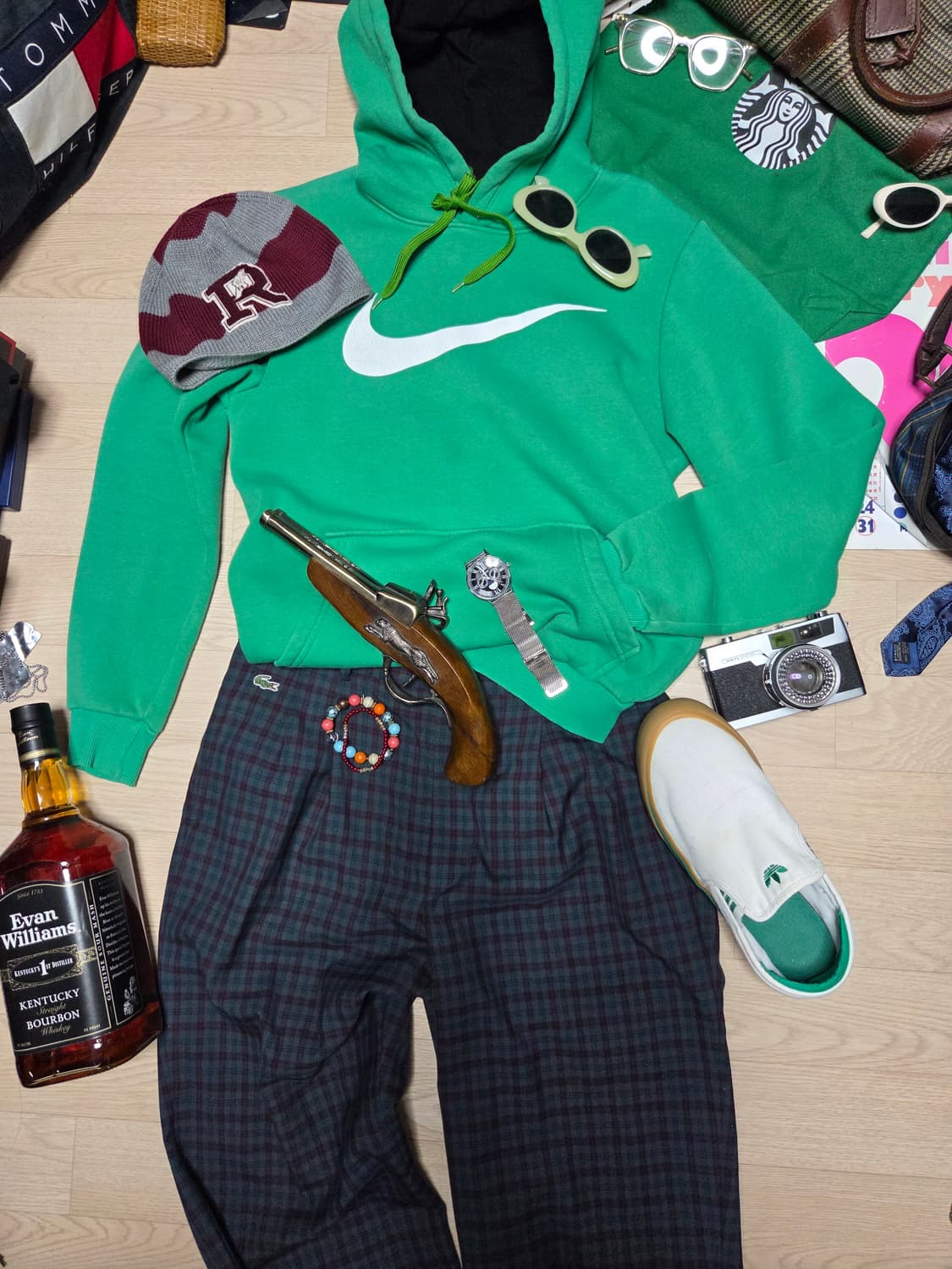 NIKE 스우시 후드 그린  상품이미지2