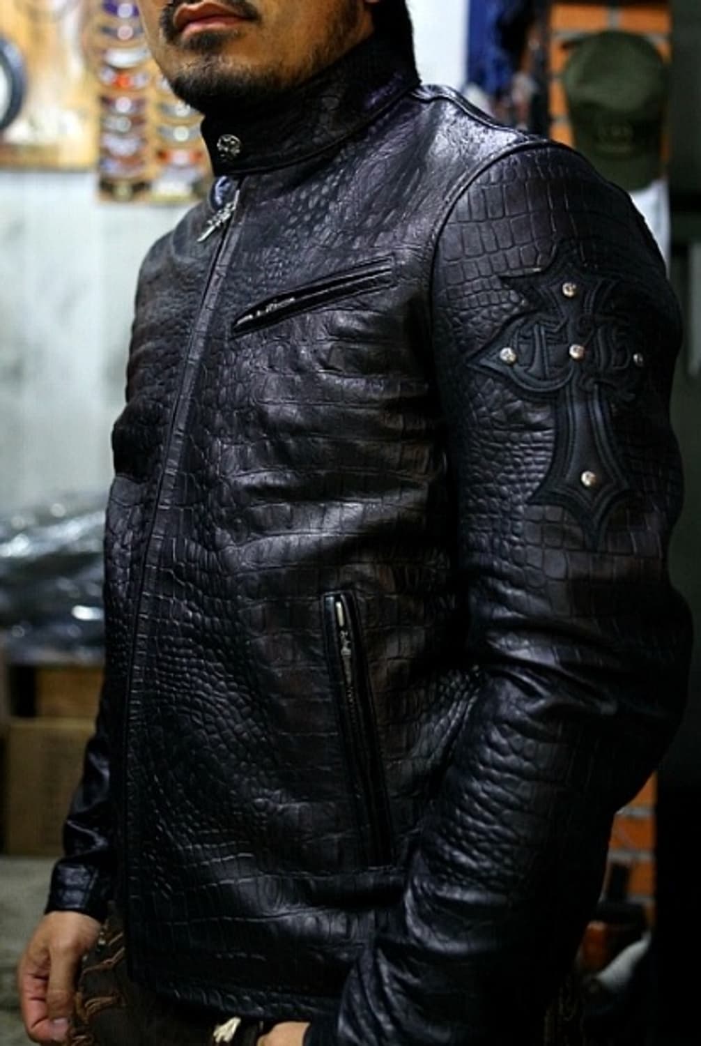 양가죽 중세 크롬 가죽 자켓 상품이미지3