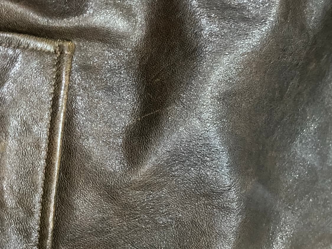 쿠어 베지터블레더 a-2 자켓 브라운 S 상품이미지4