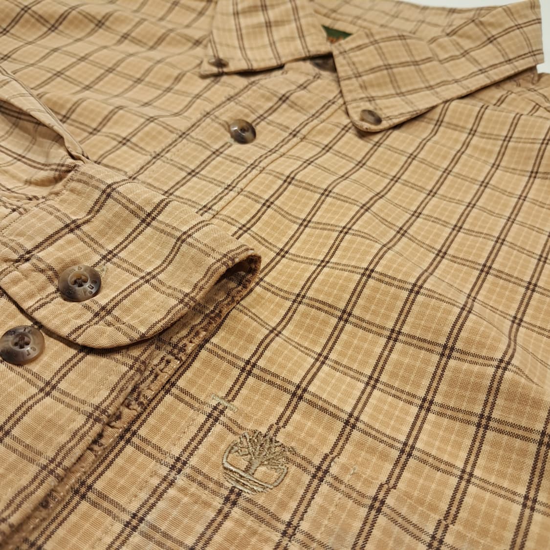 CK083 L 팀버랜드 90s 홍콩판 멀티 체크 셔츠 남방 상품이미지4