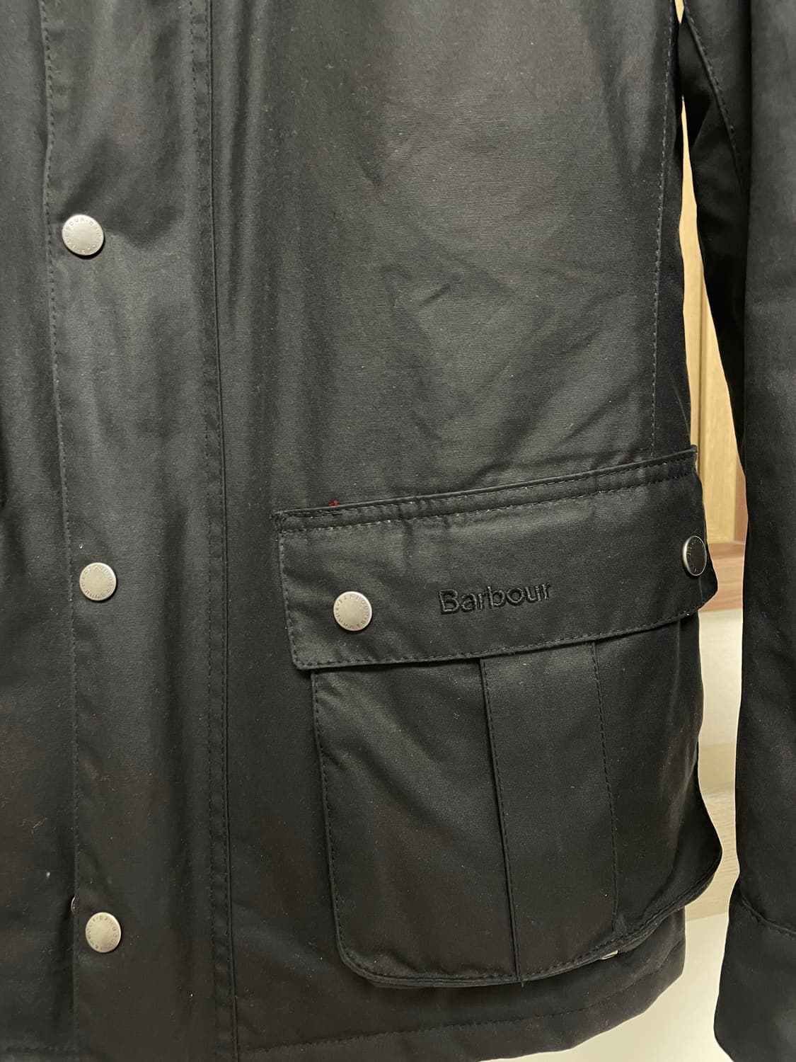 택o 새것)Barbour 자켓 왁스코팅 S 상품이미지7