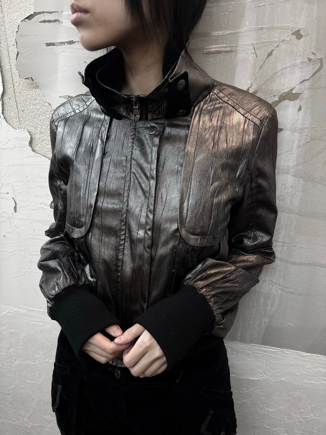 charcoal glitter jacket 상품이미지2