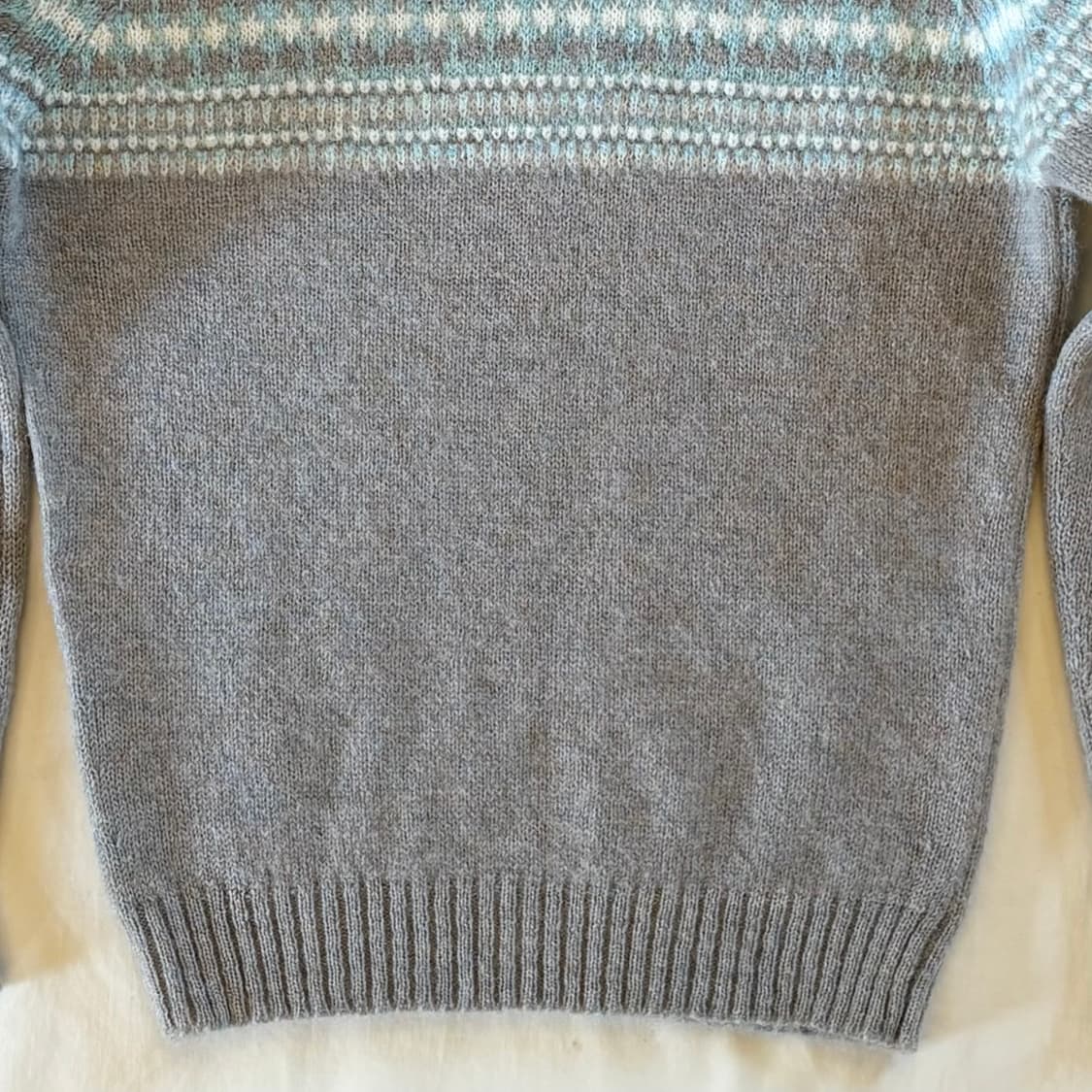 [W55] 80s 캐나다 parkhurst 셰틀랜드 울 라운드넥 니트 상품이미지8