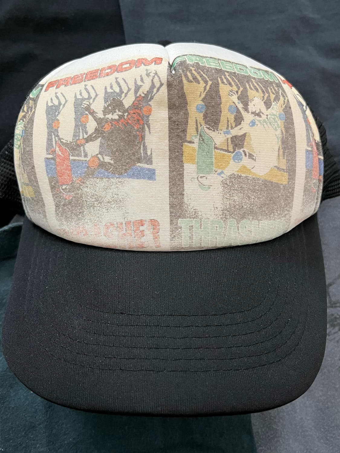 80s 90s 빈티지 트래셔 아트웍 메쉬 트러커캡 상품이미지3