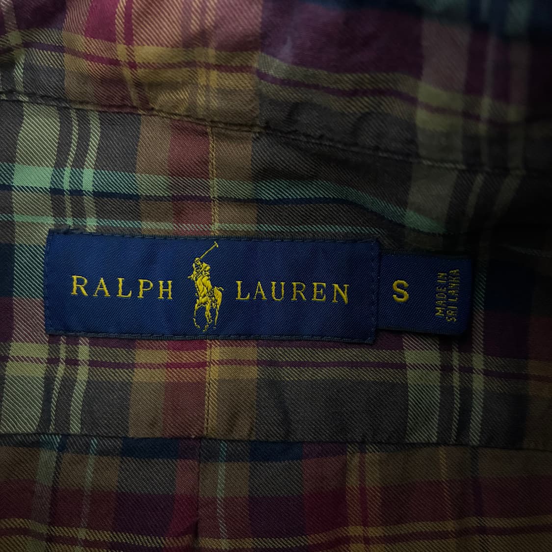 폴로 랄프로렌 자수 브라운 체크셔츠 상품이미지4