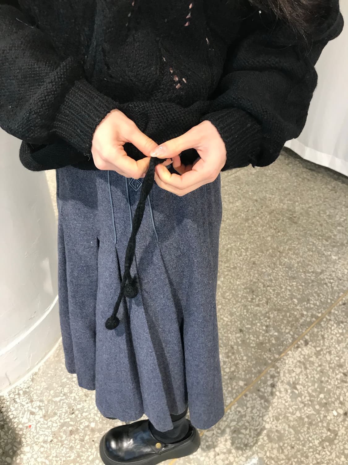 핸드메이드 블랙 니트 상품이미지4