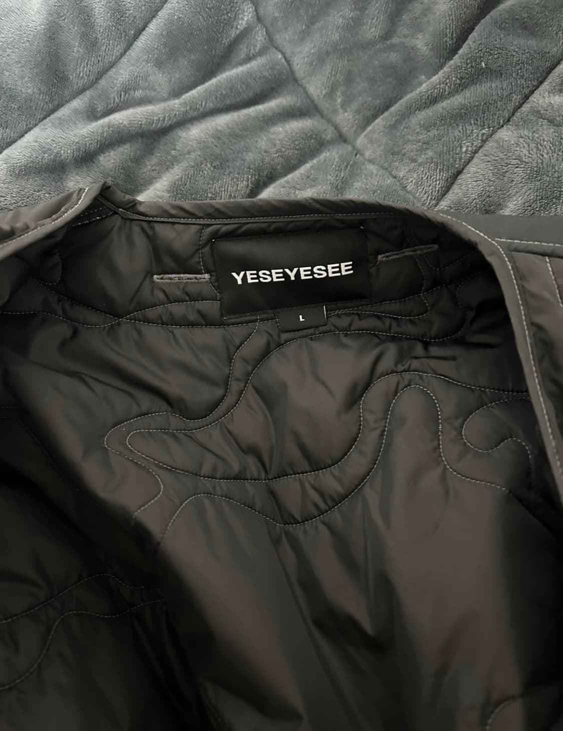 예스아이씨 퀄팅 자켓 패딩 점퍼 블랙 상품이미지7