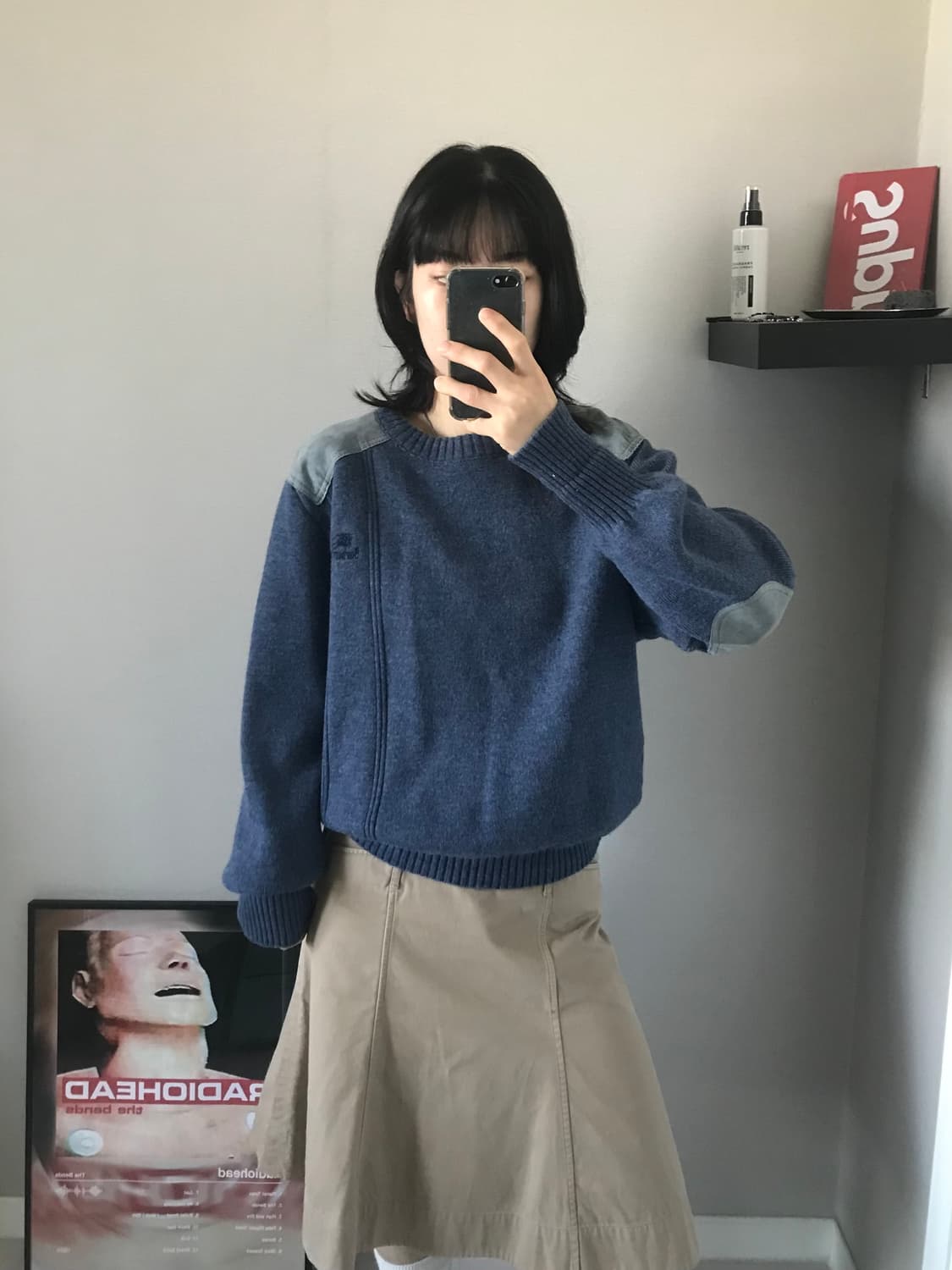 버버리 올드스쿨 90s 국내 라이센스 코만도 울100% 니트 상품이미지3