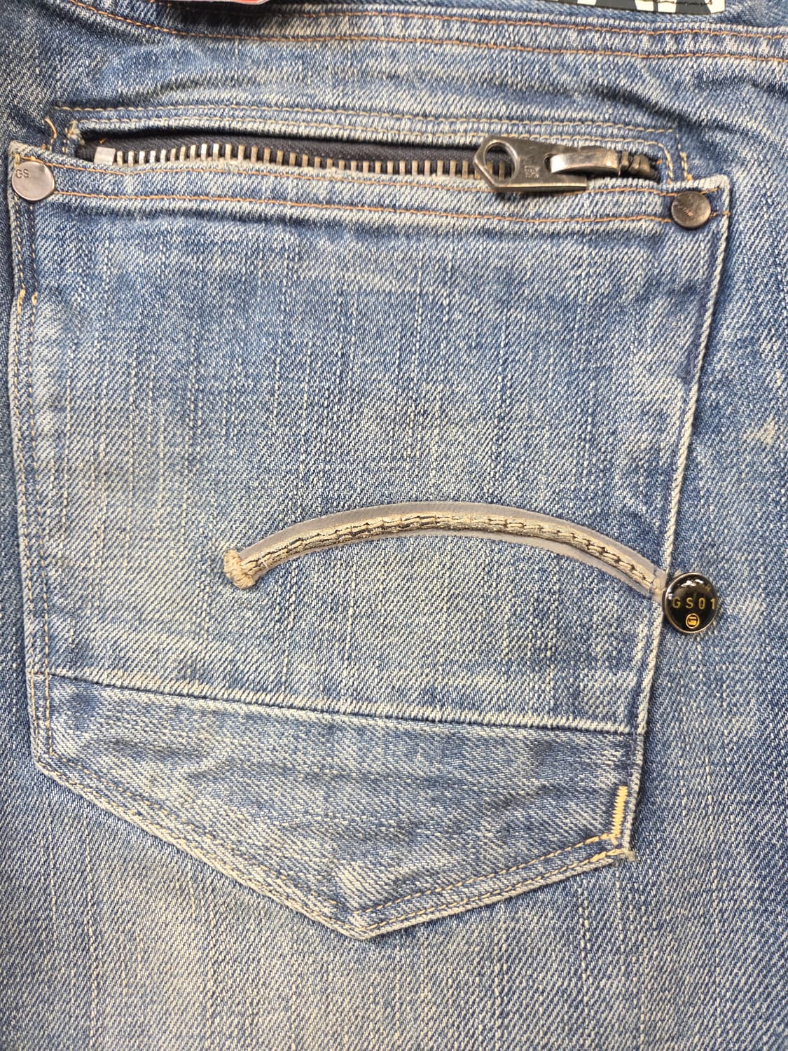 G-Star Raw 워싱 데님 청바지(W33/L32) 상품이미지6