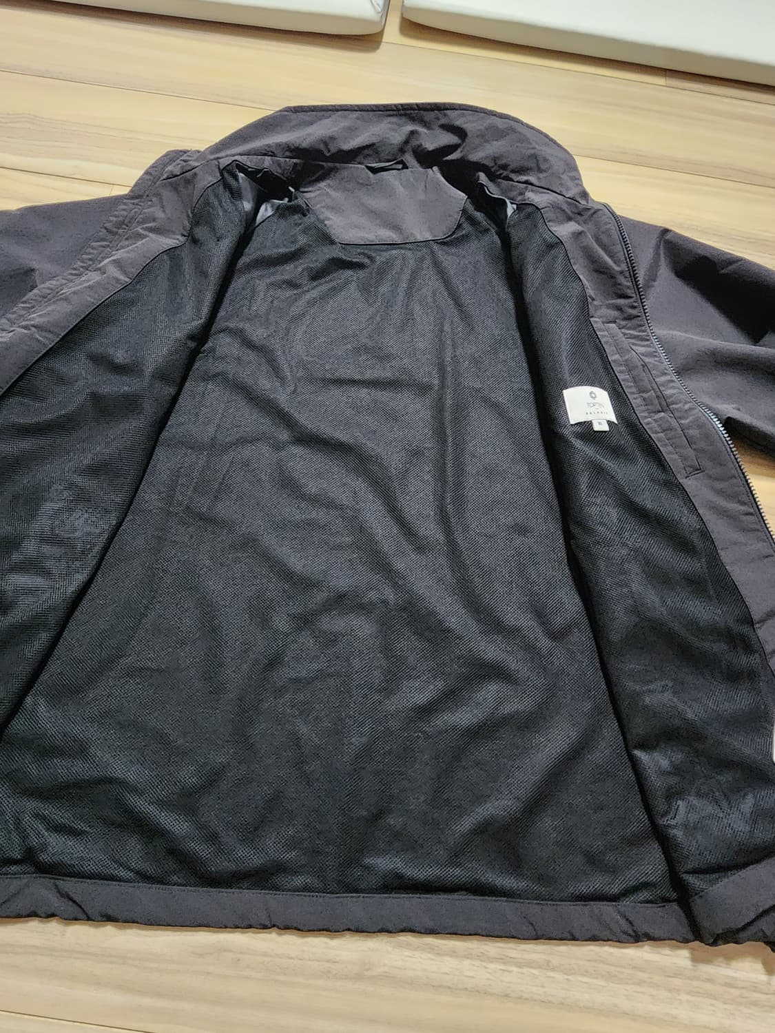 탑텐하이넥집업점퍼105사이즈바람막이자켓블랙 상품이미지5