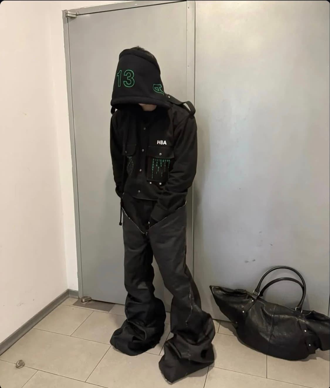 후드 바이 에어 크롭 트러커 자켓 데님 후디 HBA 상품이미지4