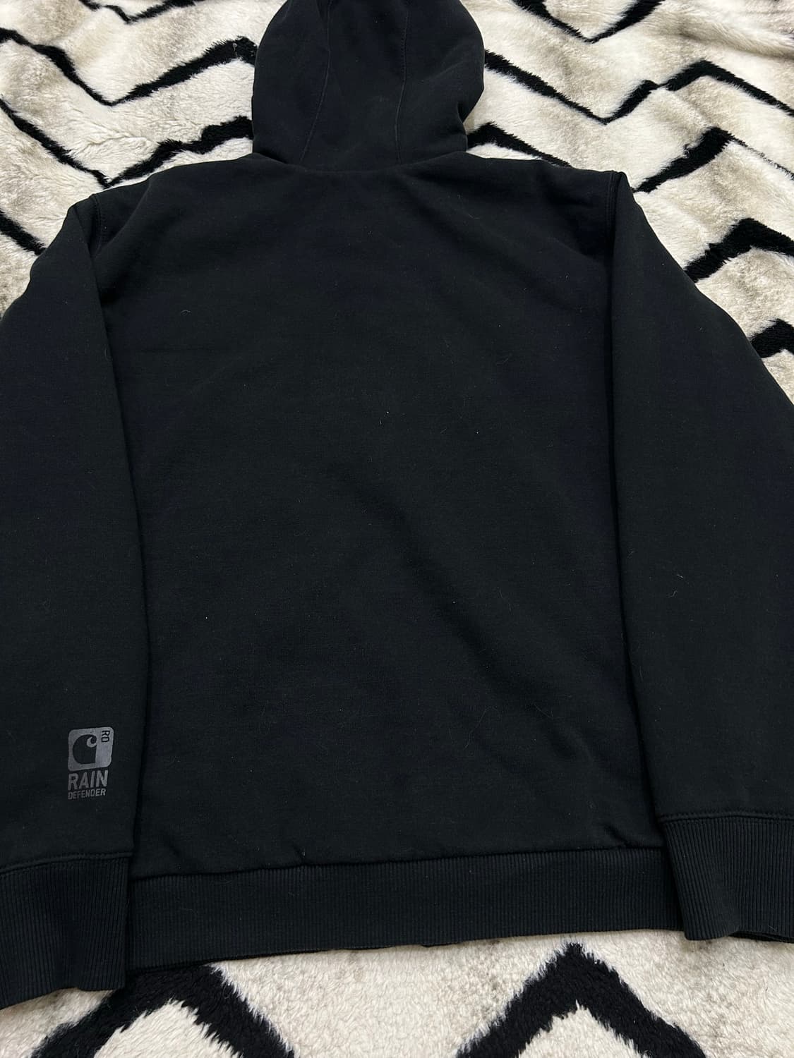 [L]칼하트 레인디펜더 양털 후드집업/블랙 상품이미지4