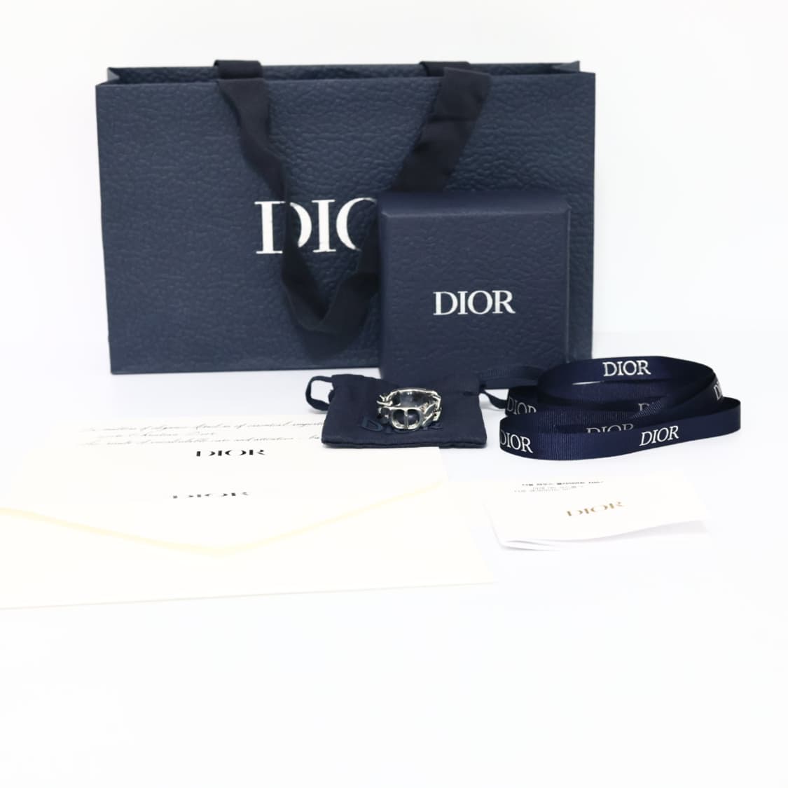 디올 CD ICON 체인 링크 925 반지 S/19호 상품이미지9