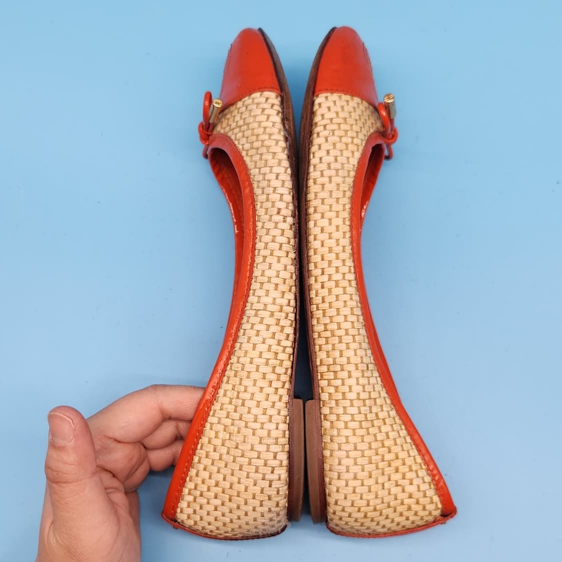 ooo 토리버치 라탄 여성플랫슈즈 7.5 245 상품이미지5