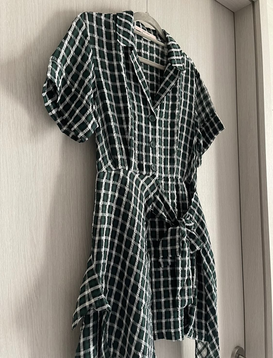 Jucy Judy 쥬시쥬디 체크 랩 원피스 상품이미지2