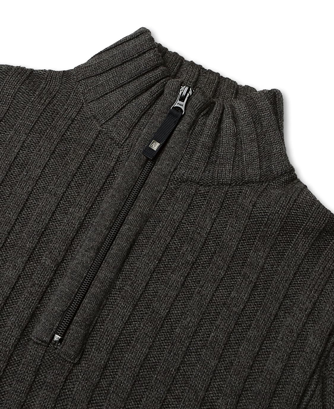 아르마니 진 [Armani Jeans] Simin T 차콜 하프 짚업니트 상품이미지2