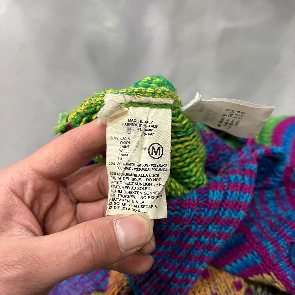  베네통 멀티 패턴 니트 가디건 y15556 상품이미지7