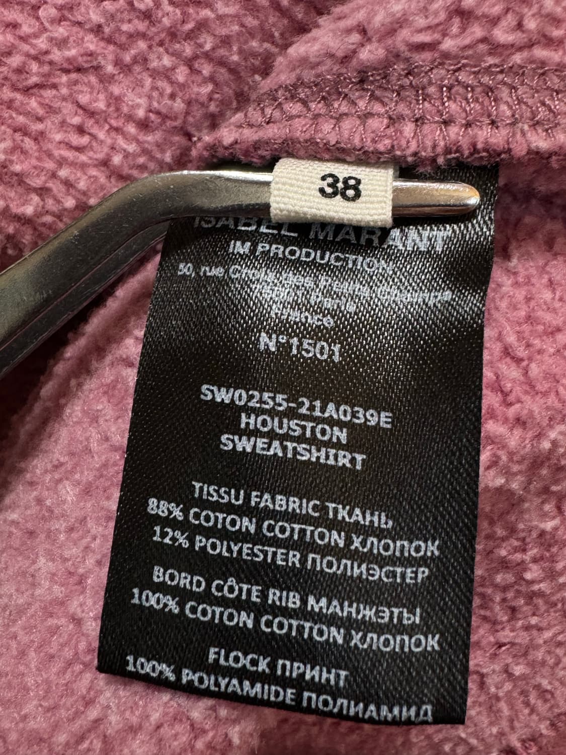 [38]이자벨마랑 에뚜왈 휴스턴 맨투맨 핑크 상품이미지5