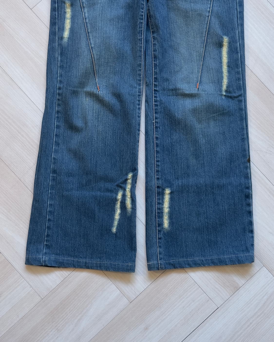 [Vintage] Y2K Metal Pocket Denim Jeans 상품이미지3