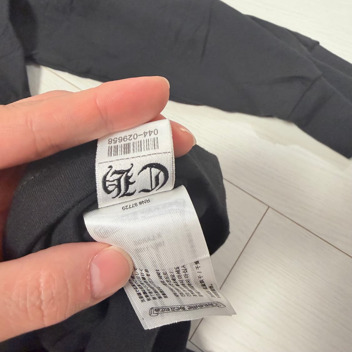 크롬하츠 롱슬리브 블랙/핑크 XL 상품이미지8