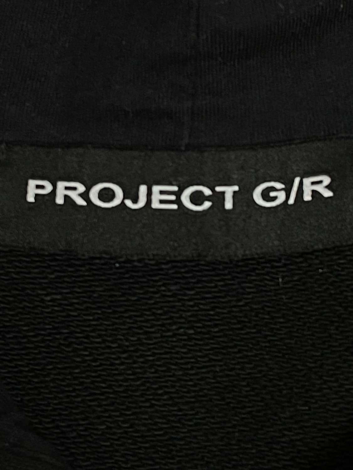 PROJECT GR 프로젝트지알 마인드+슬러터 빈티지 워시드 후디 블랙 상품이미지3