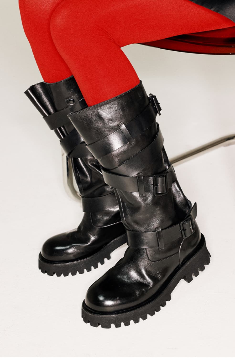 야세 나야와시 부츠 블랙 상품이미지1