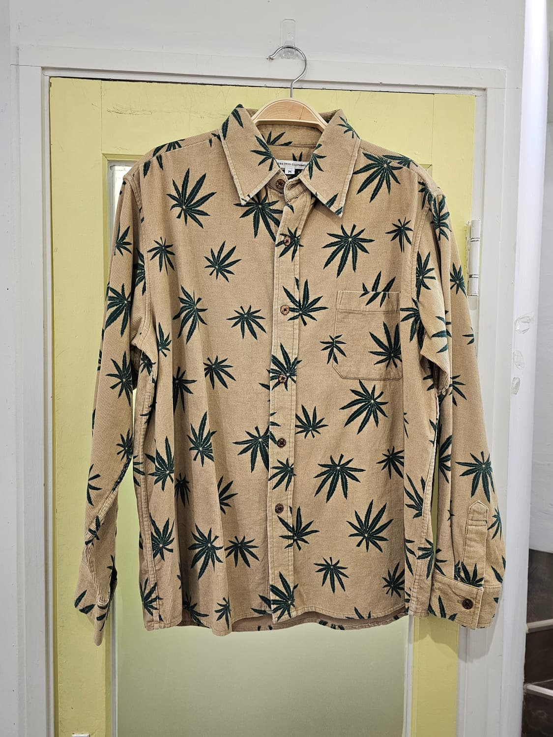 베이지 Hemp leaf 코듀로이 셔츠 상품이미지2