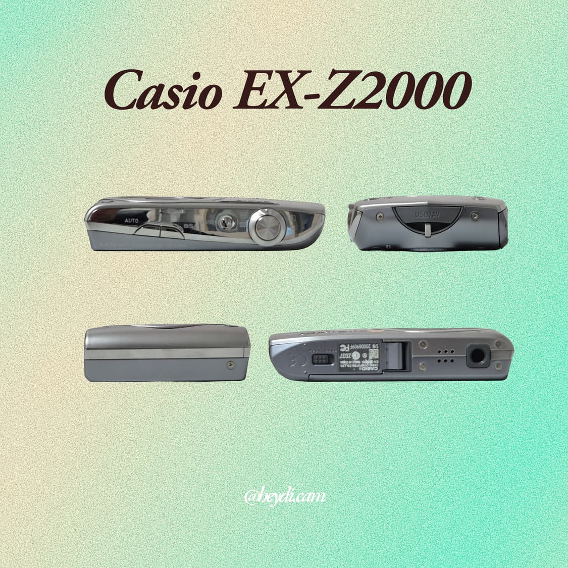 (로제, 모카, 아일릿) 카시오 엑슬림 z2000 실버 상품이미지3