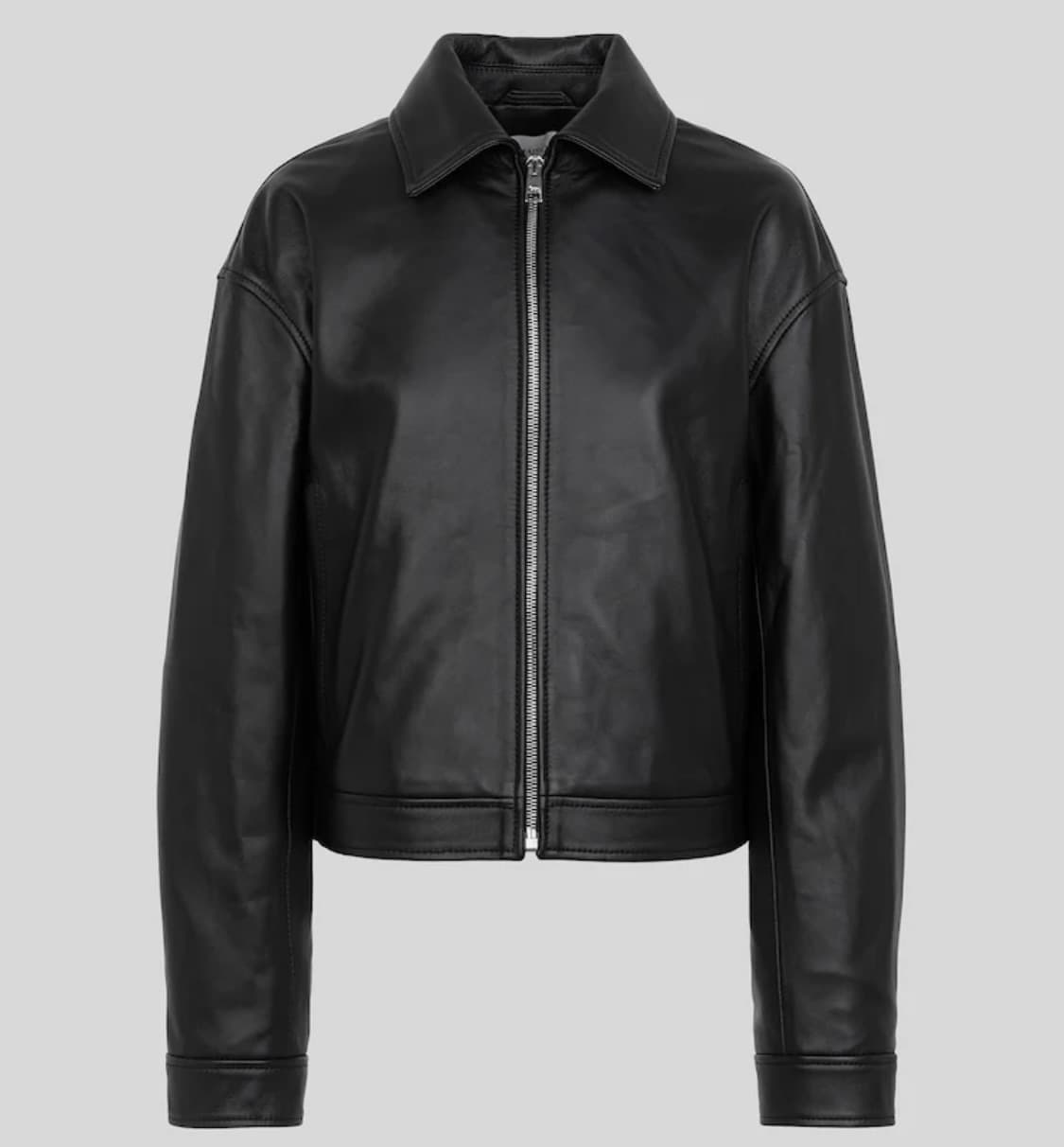 메종키츠네 크롭 래더자켓 S 상품이미지1